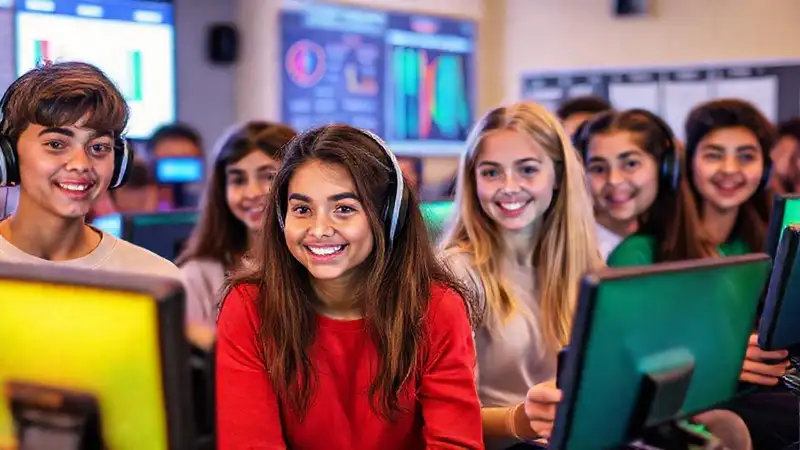 Adolescentes aprenden en juegos digitales