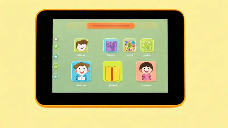 Niños felices leen en la biblioteca digital