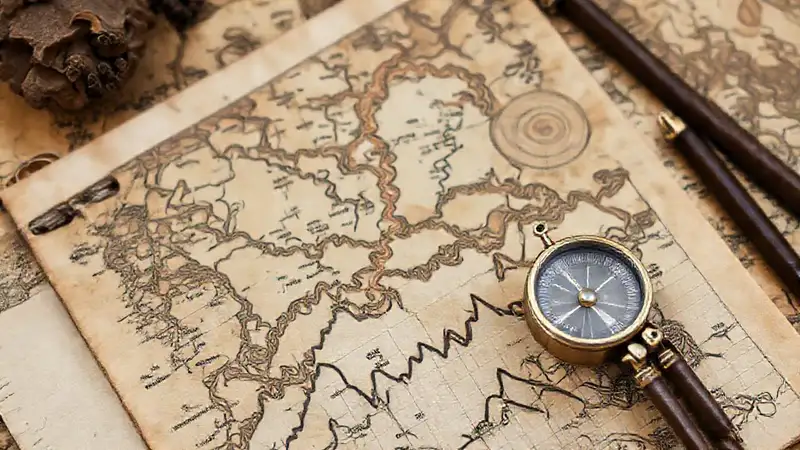 Exploración antigua con objetivos visuales