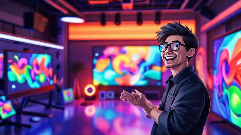 Un estudio virtual crea arte digital vibrante