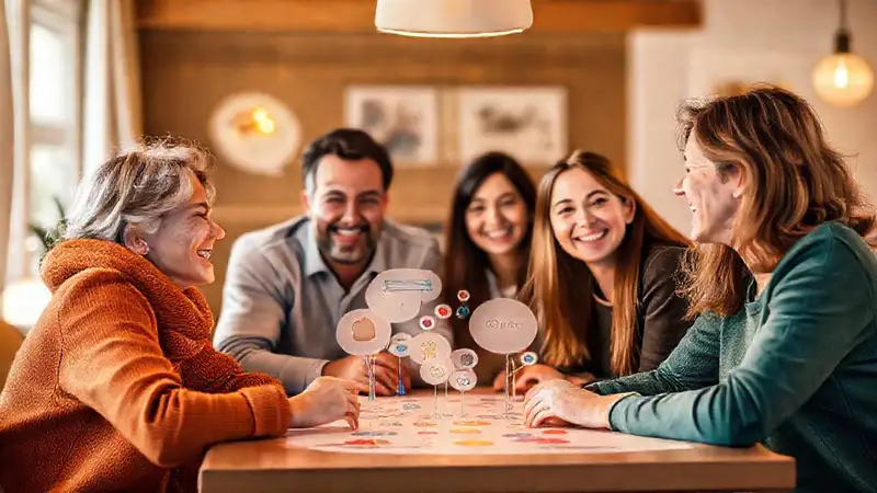 Familia cálida y comunicación positiva