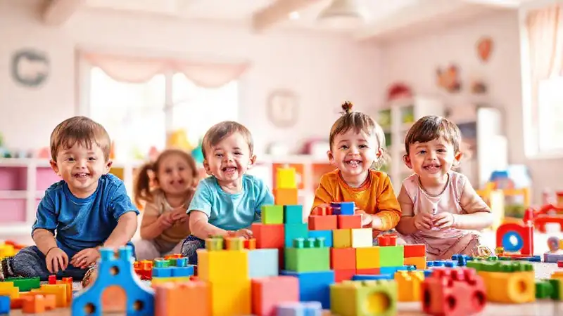 Un juego infantil alegre y colorido