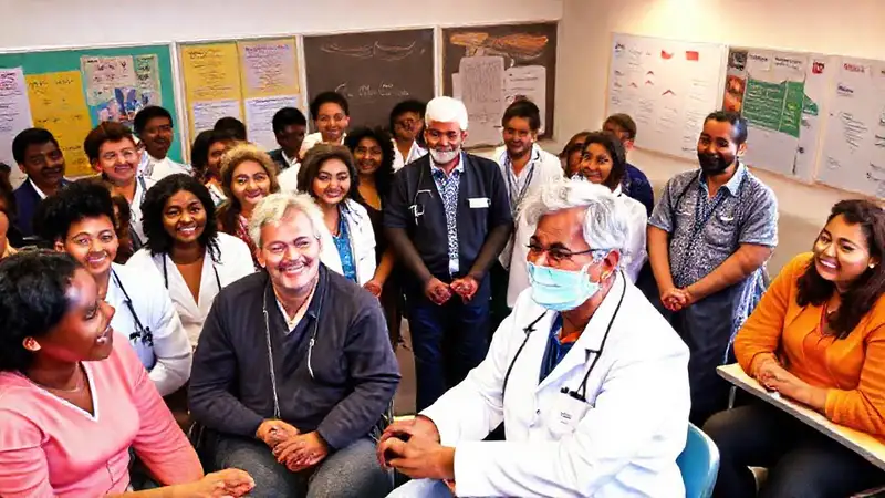 Profesionales enseñan a una comunidad diversa