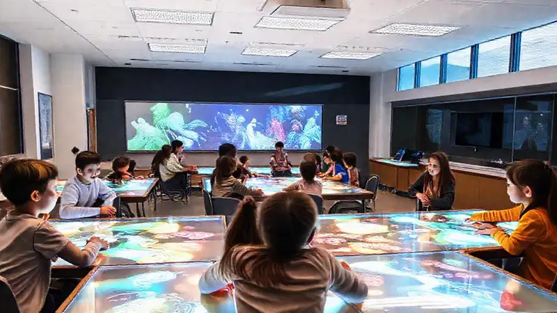 Aula moderna fomenta el aprendizaje interactivo
