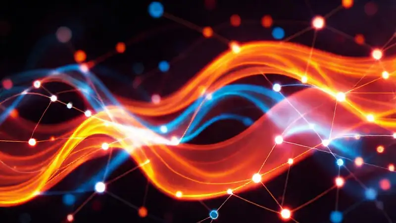 Interfaz digital futurista y visualmente atractiva