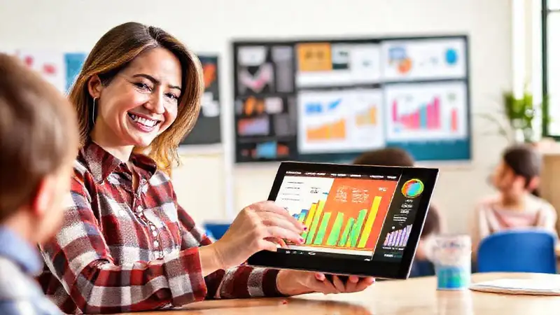Marketing digital educativo moderno y atractivo