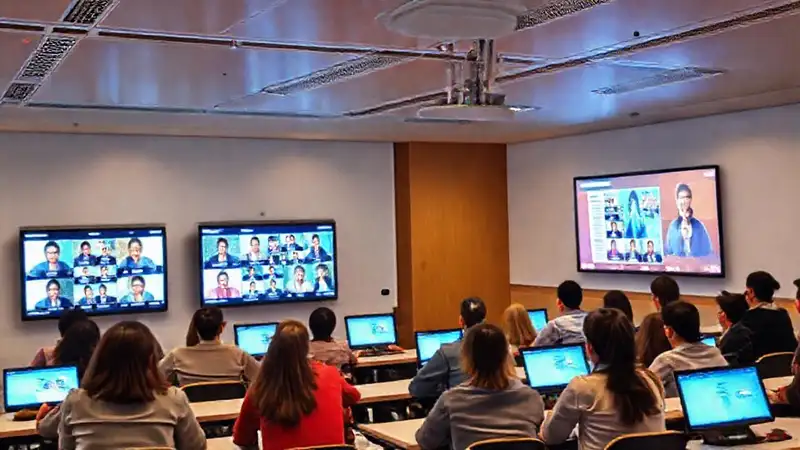 Aula moderna: aprendizaje colaborativo digitalmente brillante