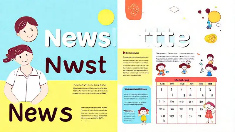 Newsletter familiar: alegre, informativa y colorida