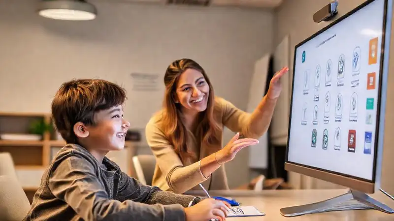 Aprendizaje en línea interactivo y positivo