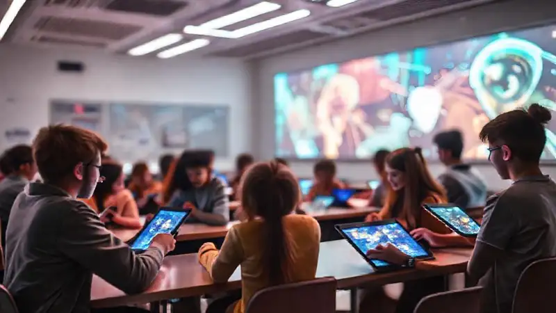 Aula futurista: aprendizaje digital y diverso