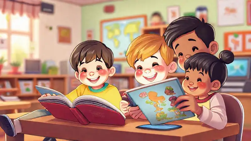 Niños aprenden felices en entorno digital