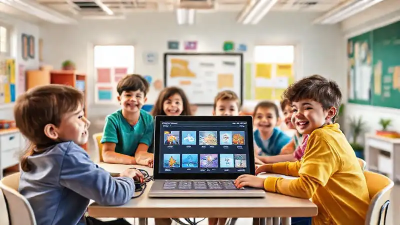 Aula vibrante, aprendizaje digital y alegría