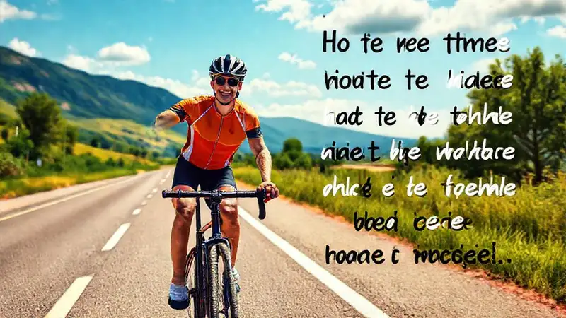 Un ciclista motivado busca la esperanza