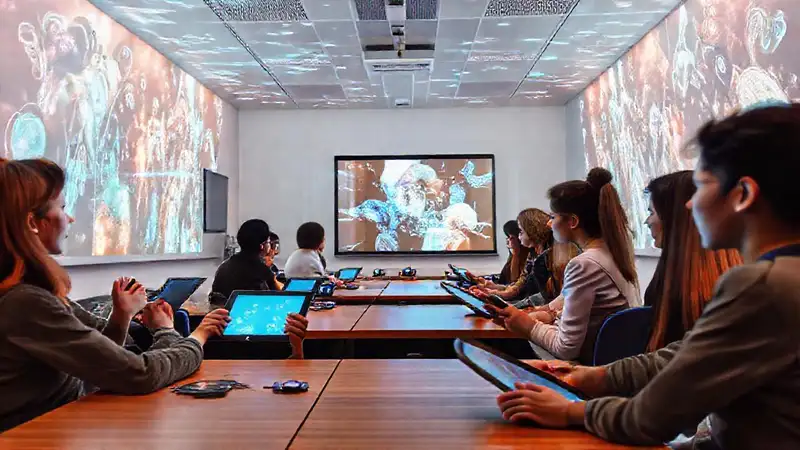 Clase moderna integra tecnología y diversidad