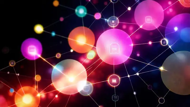 Red digital vibrante y moderna