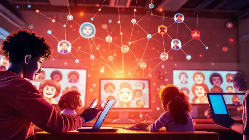 Aprendizaje digital ilumina rostros esperanzadores