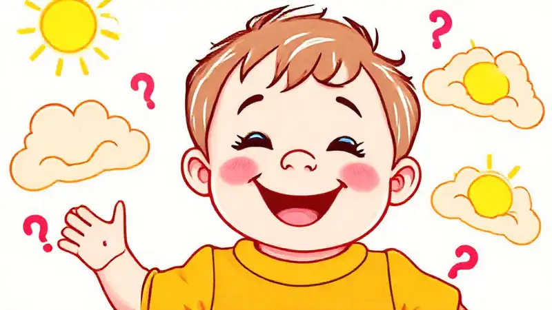 Un niño feliz en un día soleado