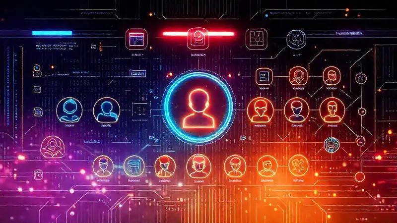 Interfaz futurista, aprendizaje personalizado, visualmente impactante