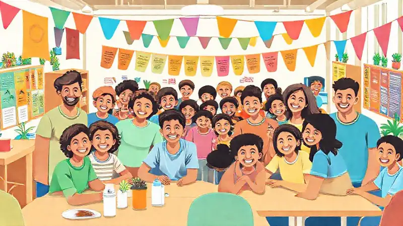 Un centro comunitario alegre y diverso