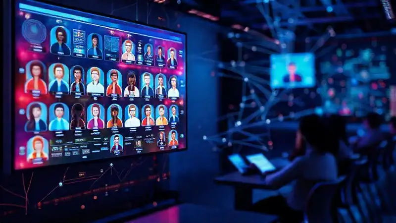 Aula digital futurista