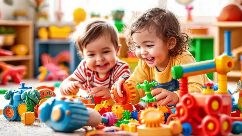 Juguetes vibrantes fomentan la alegría infantil
