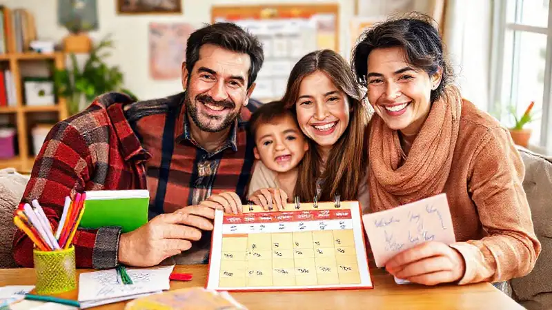 Un hogar cálido y alegre para la escuela