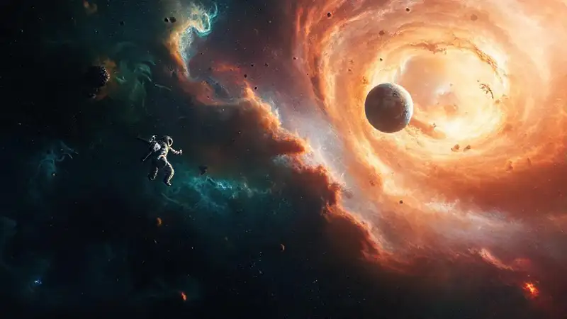 El espacio ofrece belleza científica y color