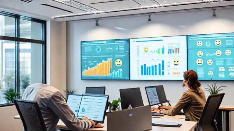 Un espacio de oficina moderno e interactivo