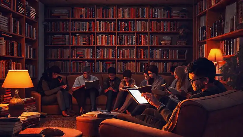 Un salón acogedor y tecnológico invita a leer
