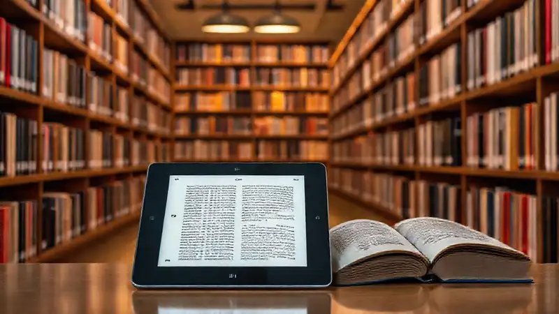 Lectura digital en ambiente tranquilo y moderno