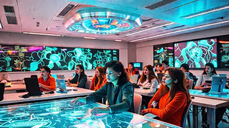 Aula futurista: aprendizaje diverso y tecnológico