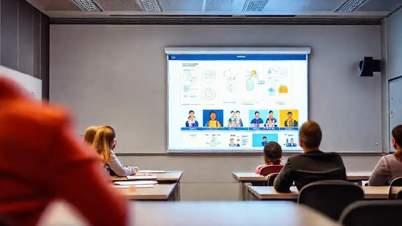 Aula moderna: aprendizaje digital, innovador y atractivo