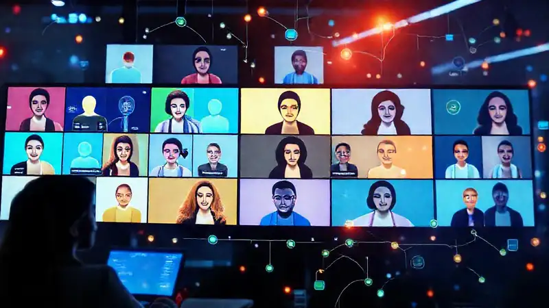 Conexiones digitales vibrantes y colaborativas aprenden