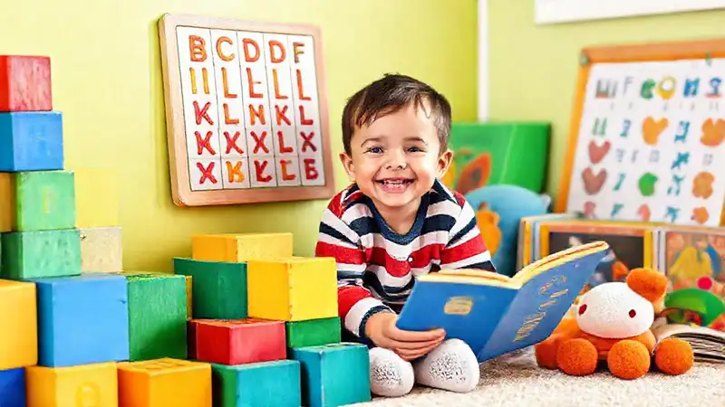 Un rincón infantil alegre y educativo