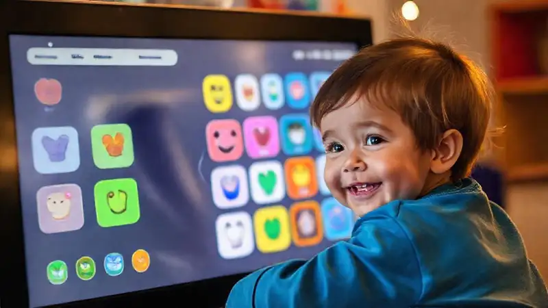 Pantallas digitales fomentan aprendizaje infantil alegre