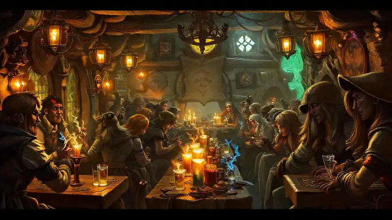 Taberna mágica: aventura y color