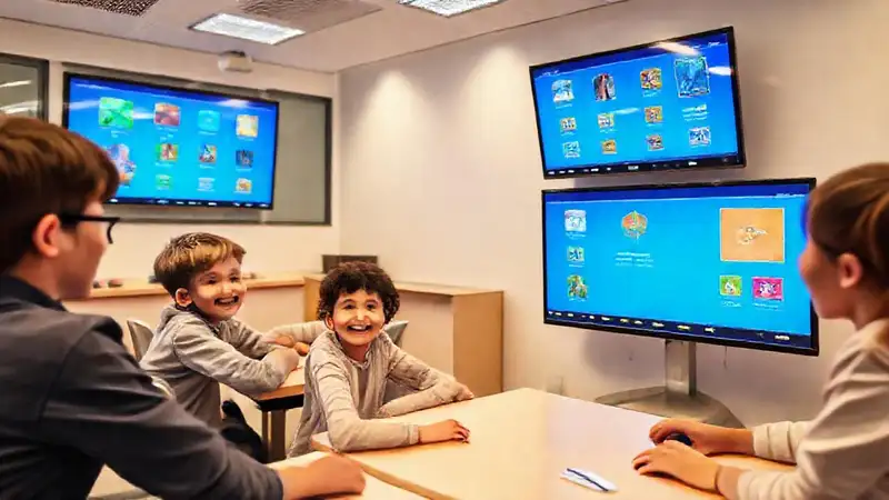 Aula moderna: aprendizaje digital y atractivo