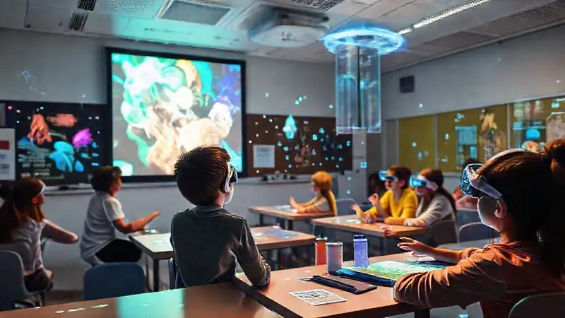 Aula futurista: aprendizaje digital e interactivo