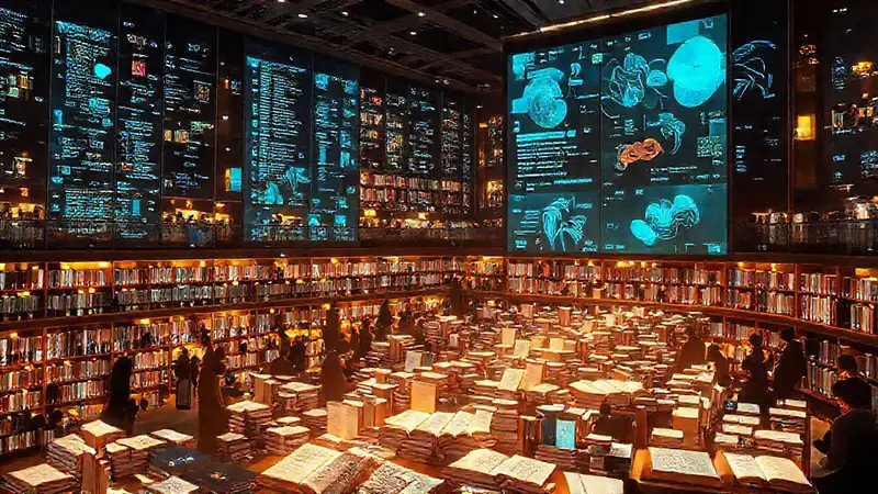 Una biblioteca digital moderna y atractiva
