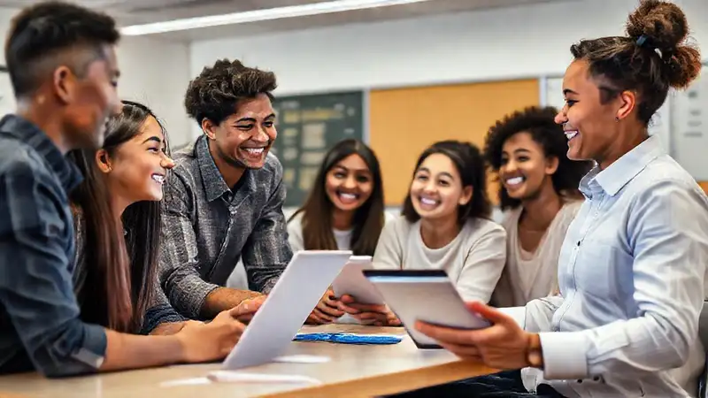 Aula moderna: aprendizaje digital y positivo