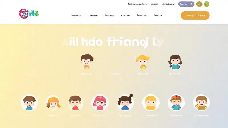 Sitio web infantil: alegre