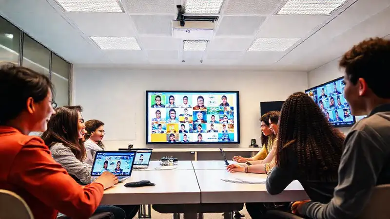 Aula digital vibrante y colaborativa