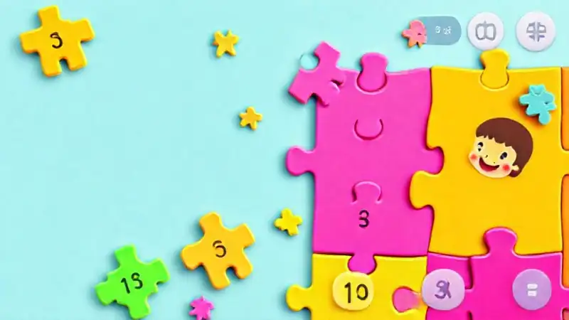 Juego educativo con piezas coloridas