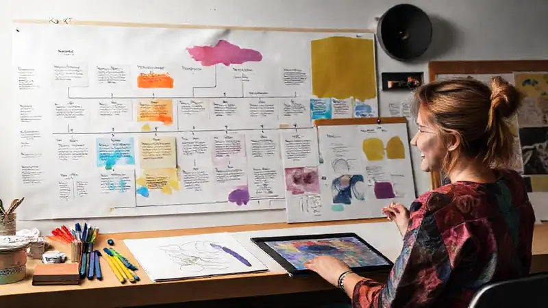 El arte se crea con iteración y color