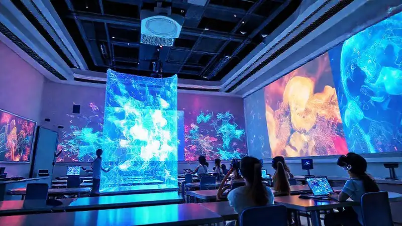 Aula futurista: aprendizaje inmersivo y digital