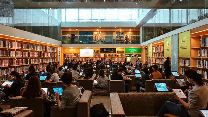 Biblioteca moderna: lectura digital y tradicional