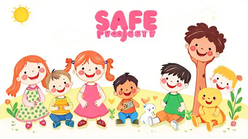 Arte infantil seguro y alegre
