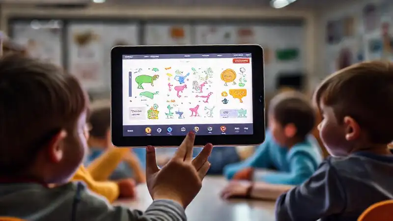 Tabletas digitales fomentan el aprendizaje colorido