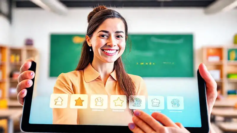Tableta digital educativa inspira aprendizaje positivo