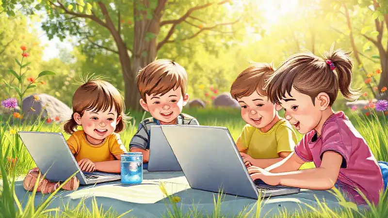 Niños aprenden jugando en la naturaleza
